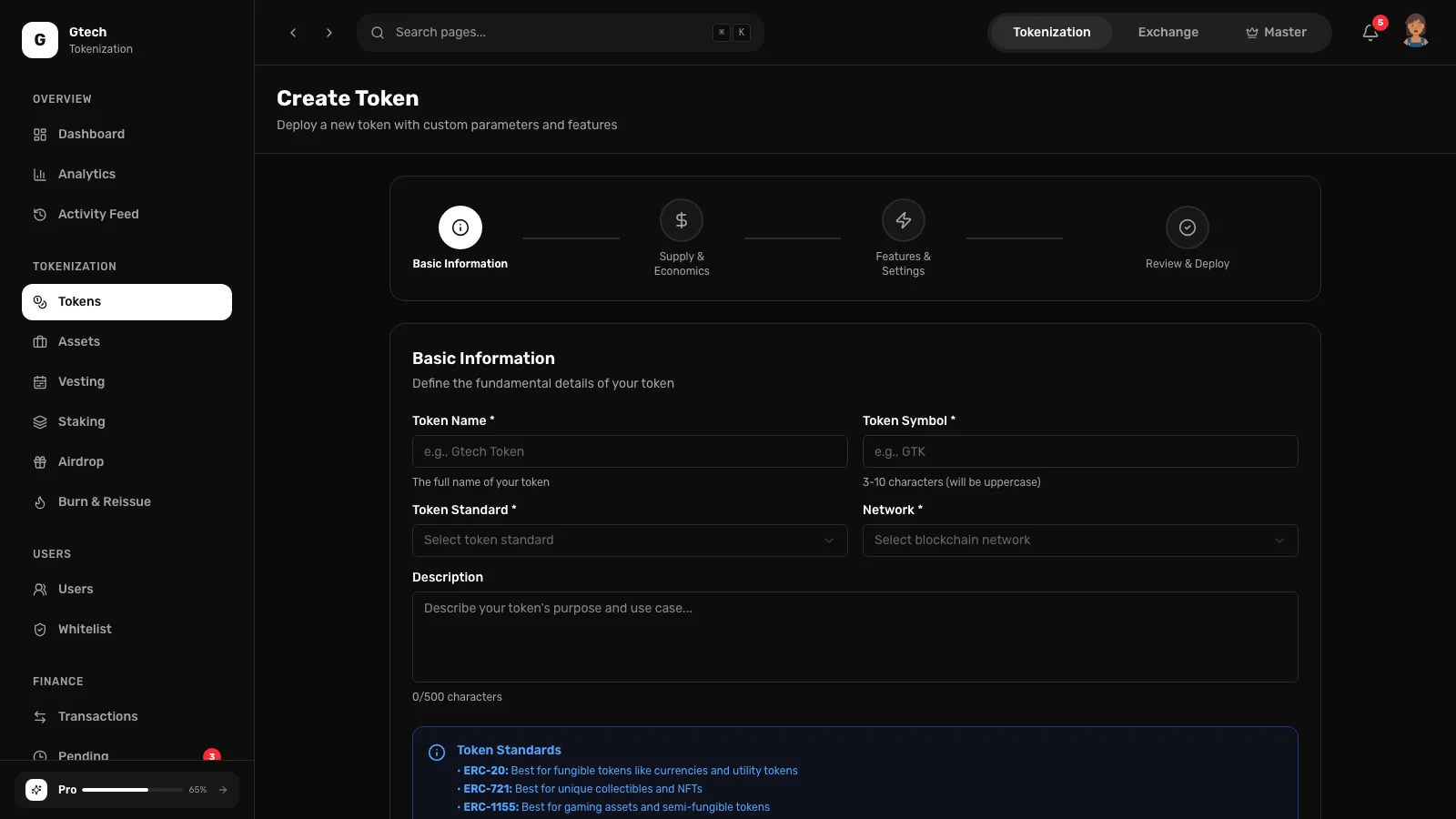 GCoin: Create a token